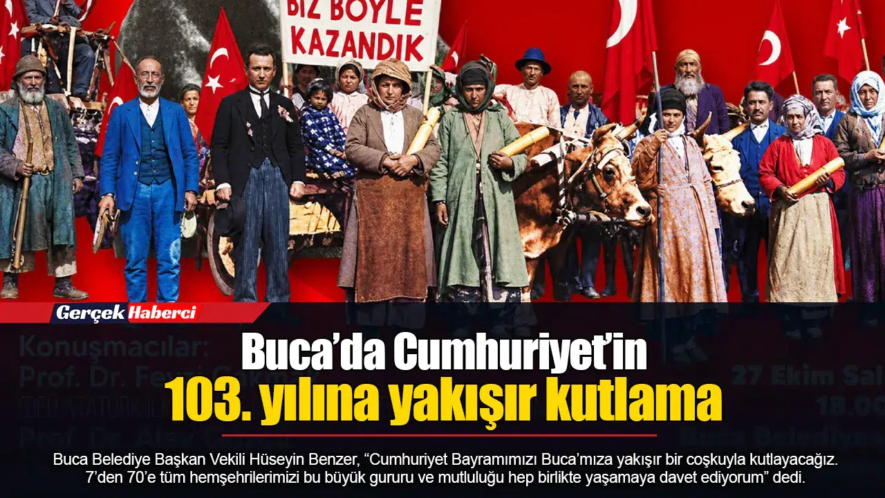 Buca’da Cumhuriyet’in 103. yılına yakışır kutlama