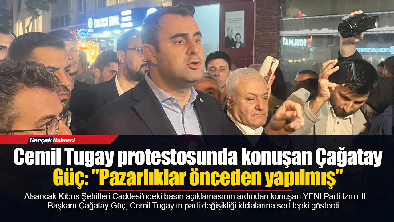 Cemil Tugay protestosunda konuşan Çağatay Güç: "Pazarlıklar önceden yapılmış"