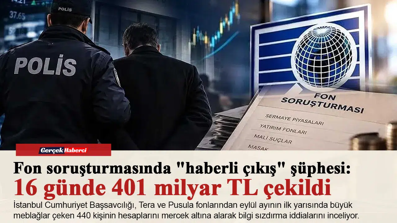 Fon soruşturmasında "haberli çıkış" şüphesi: 16 günde 401 milyar TL çekildi