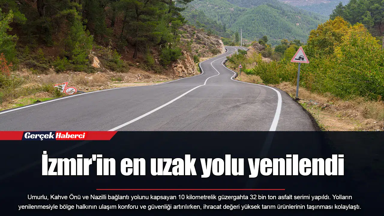 İzmir'in en uzak yolu yenilendi
