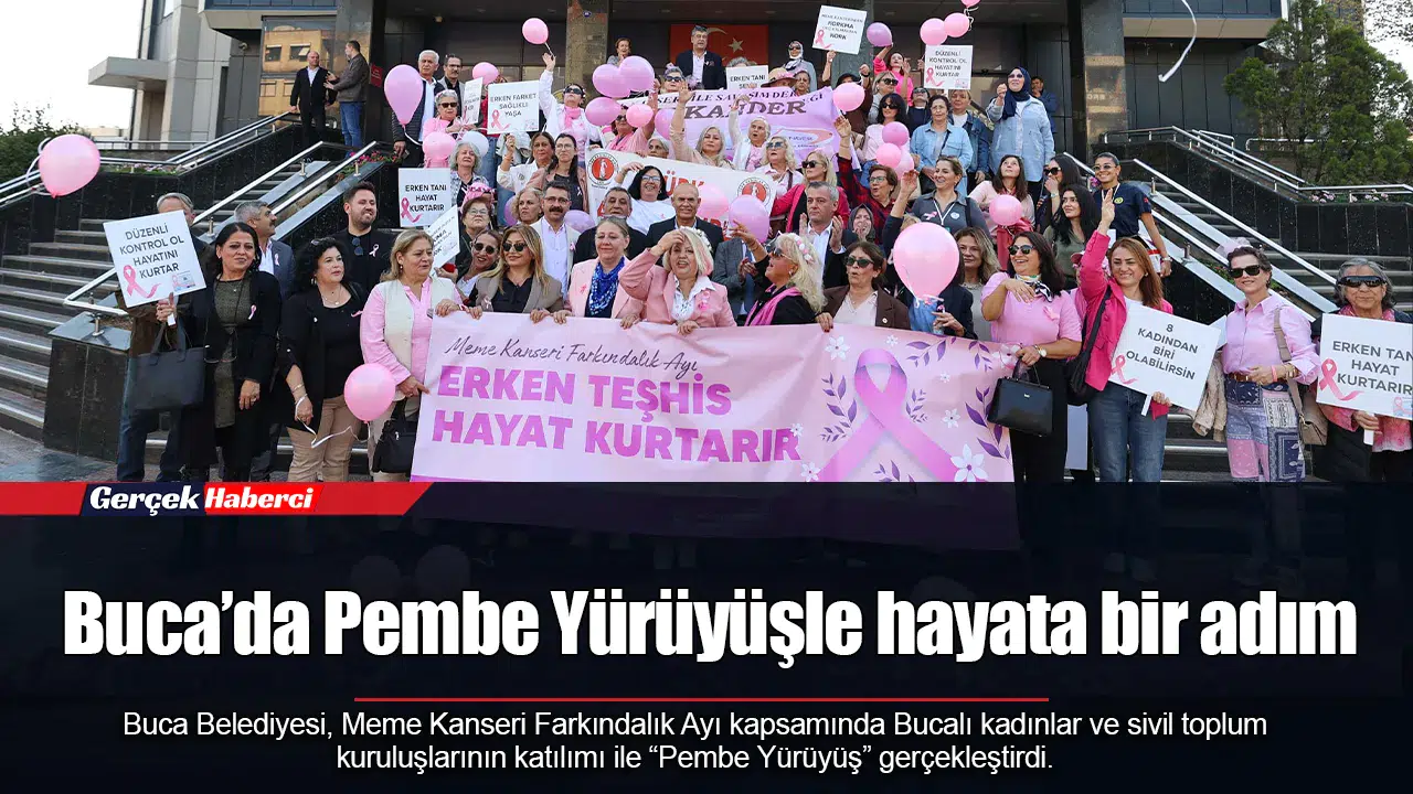 Buca’da Pembe Yürüyüşle hayata bir adım