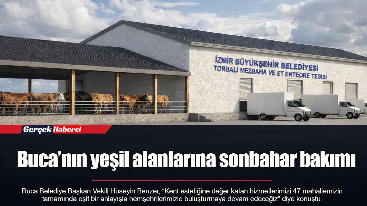Buca’nın yeşil alanlarına sonbahar bakımı