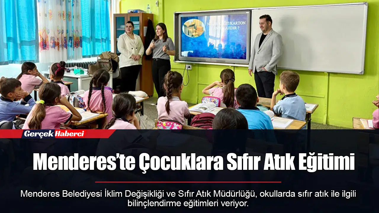 Menderes’te Çocuklara Sıfır Atık Eğitimi