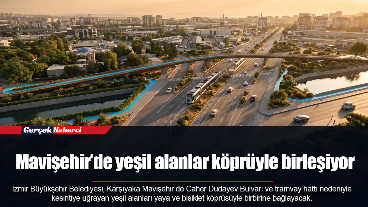 Mavişehir’de yeşil alanlar köprüyle birleşiyor