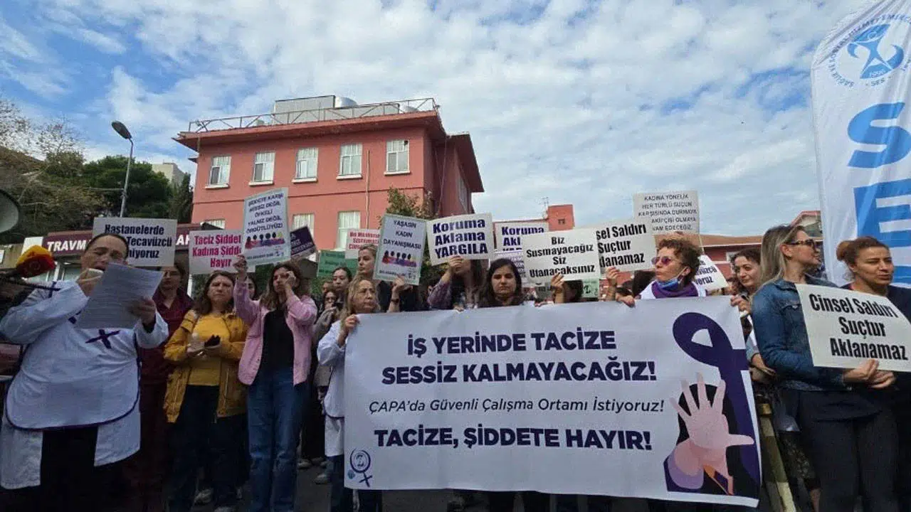 Sağlıkçılar Çapa'daki taciz skandalına karşı güvenli çalışma alanı istedi
