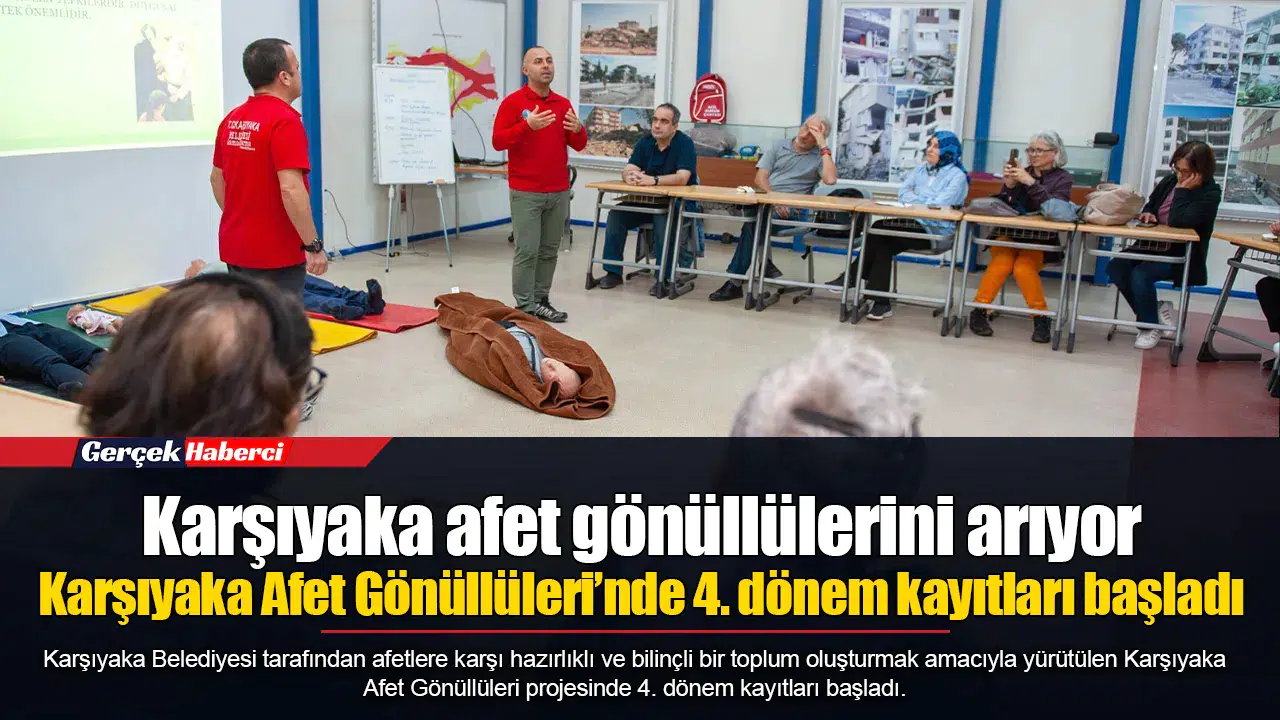 Karşıyaka afet gönüllülerini arıyor... Karşıyaka Afet Gönüllüleri’nde 4. dönem kayıtları başladı