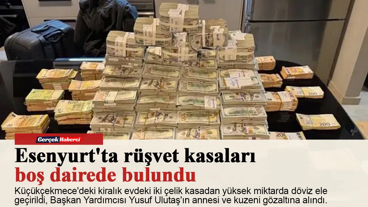 Esenyurt'ta rüşvet kasaları boş dairede bulundu