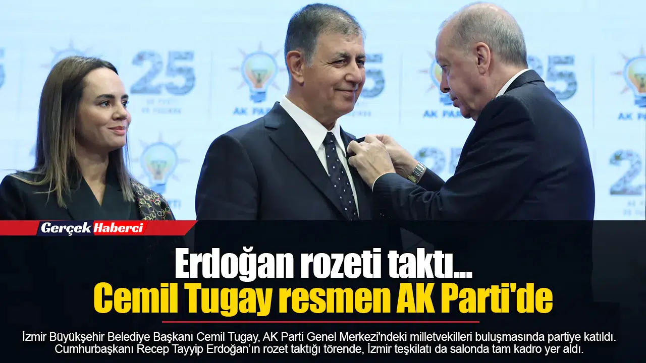 Erdoğan rozeti taktı... Cemil Tugay resmen AK Parti'de