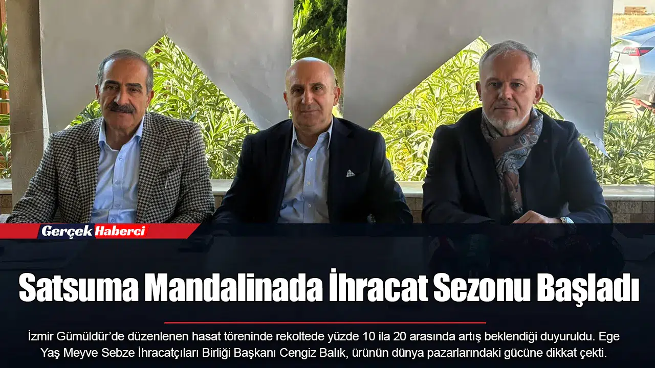 Satsuma Mandalinada İhracat Sezonu Başladı
