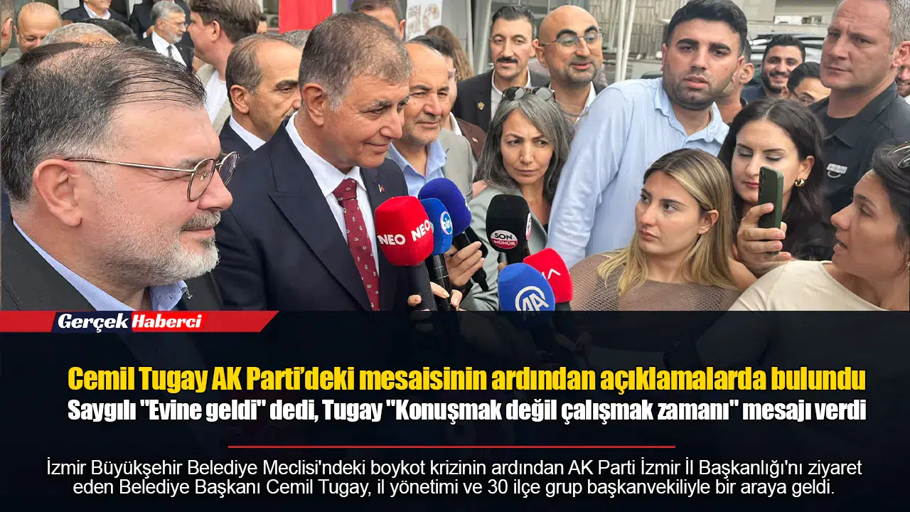 Cemil Tugay AK Parti’deki mesaisinin ardından açıklamalarda bulundu