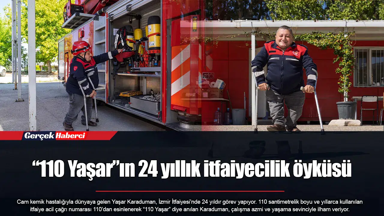 “110 Yaşar”ın 24 yıllık itfaiyecilik öyküsü