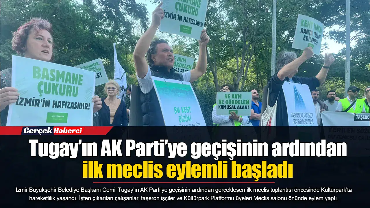 Tugay’ın AK Parti’ye geçişinin ardından ilk meclis eylemli başladı