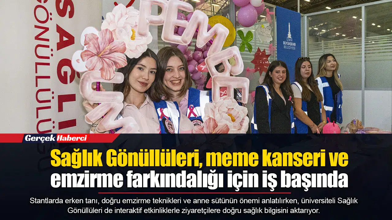 Sağlık Gönüllüleri, meme kanseri ve emzirme farkındalığı için iş başında