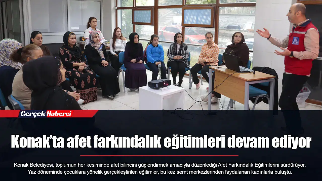 Konak’ta afet farkındalık eğitimleri devam ediyor