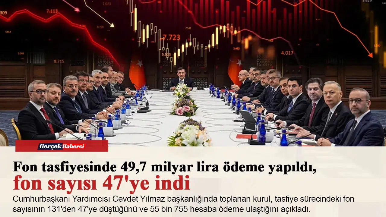 Fon tasfiyesinde 49,7 milyar lira ödeme yapıldı, fon sayısı 47'ye indi