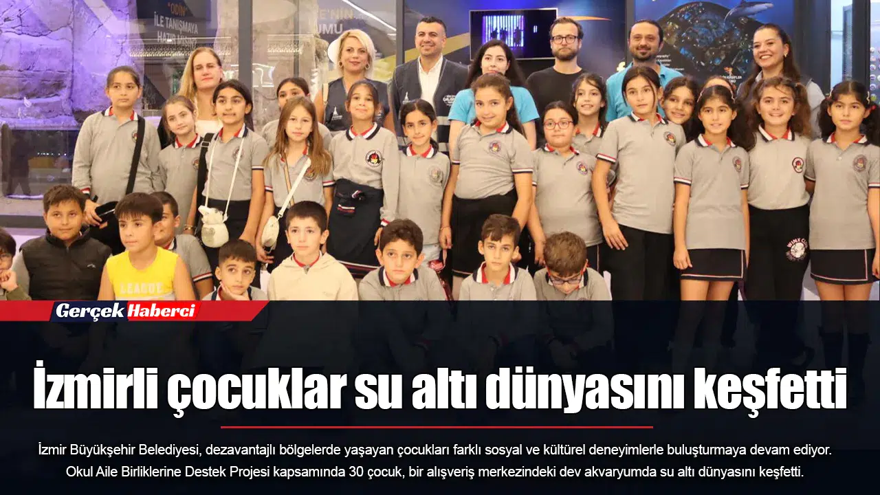 İzmirli çocuklar su altı dünyasını keşfetti