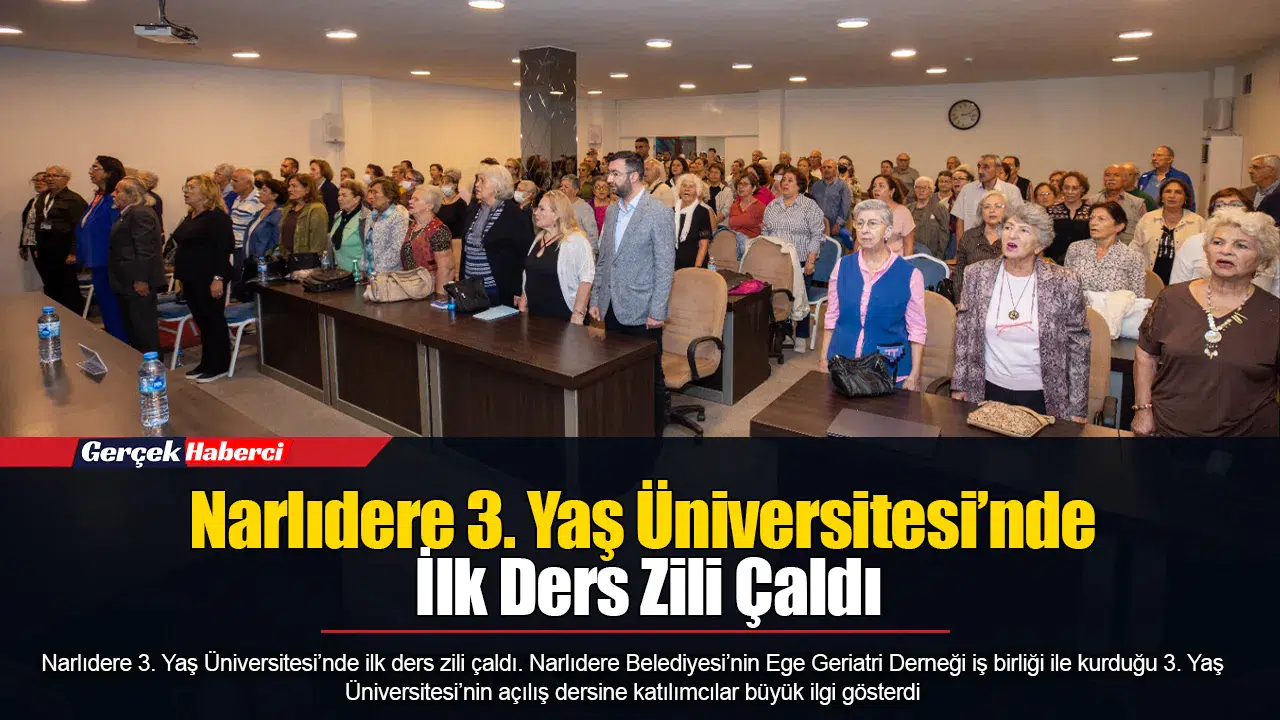 Narlıdere 3. Yaş Üniversitesi’nde İlk Ders Zili Çaldı