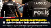 İzmir merkezli uyuşturucu operasyonunda 38 şüpheli ve 1 milyar liralık varlığa el konulacak