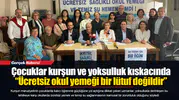Çocuklar kurşun ve yoksulluk kıskacında  “Ücretsiz okul yemeği bir lütuf değildir”