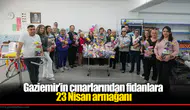 Gaziemir’in çınarlarından fidanlara 23 Nisan armağanı