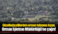 Güzelbahçelilerden orman talanına isyan, Orman İşletme Müdürlüğü'ne çağrı!