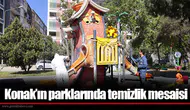 Konak’ın parklarında temizlik mesaisi