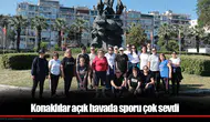 Konaklılar açık havada sporu çok sevdi