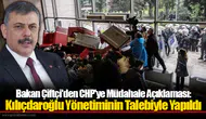 Bakan Çiftçi'den CHP'ye Müdahale Açıklaması: Kılıçdaroğlu Yönetiminin Talebiyle Yapıldı
