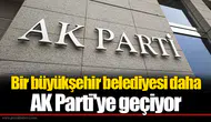 Bir büyükşehir belediyesi daha AK Parti'ye geçiyor