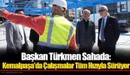 Başkan Türkmen Sahada: Kemalpaşa'da Çalışmalar Tüm Hızıyla Sürüyor