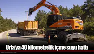 Urla'ya 40 kilometrelik içme suyu hattı