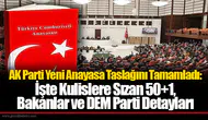 AK Parti'nin anayasa taslağında 50+1 şartı tartışmaya açılıyor