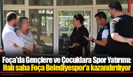 Foça'da Gençlere ve Çocuklara Spor Yatırımı: Halı saha Foça Belediyespor'a kazandırılıyor