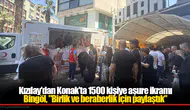 Kızılay'dan Konak'ta 1500 kişiye aşure ikramı