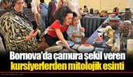 Bornova'da çamura şekil veren kursiyerlerden mitolojik esinti