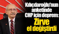 Kılıçdaroğlu'nun anketinde CHP için deprem: Zirve el değiştirdi