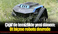 Çiğli'de temizlikte yeni dönem: Ot biçme robotu devrede