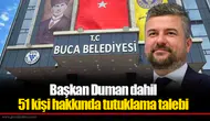 Başkan Duman dahil 51 kişi hakkında tutuklama talebi