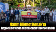 Nazım Hikmet Konak’ta heykeli başında düzenlenen törenle anıldı