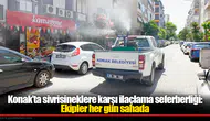 Konak’ta sivrisineklere karşı ilaçlama seferberliği: Ekipler her gün sahada