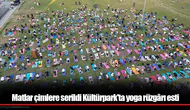 Matlar çimlere serildi Kültürpark'ta yoga rüzgârı esti