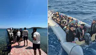 İzmir'de 59 düzensiz göçmen yakalandı, kurtarıldı