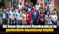 İGC Basın Akademisi Afyonkarahisar’da gazetecilerle dayanışmayı büyüttü