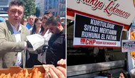 CHP Keşan, AK Parti'ye geçen Özcan'a tepki için lokma dağıttı