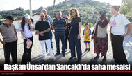 Başkan Ünsal’dan Sancaklı'da saha mesaisi