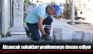 Alsancak sokakları yenilenmeye devam ediyor