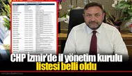 CHP İzmir’de il yönetim kurulu listesi belli oldu