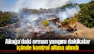 Aliağa’daki orman yangını dakikalar içinde kontrol altına alındı