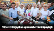 Yüzlerce Karşıyakalı aşurenin bereketini paylaştı