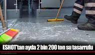 ESHOT'tan ayda 2 bin 200 ton su tasarrufu